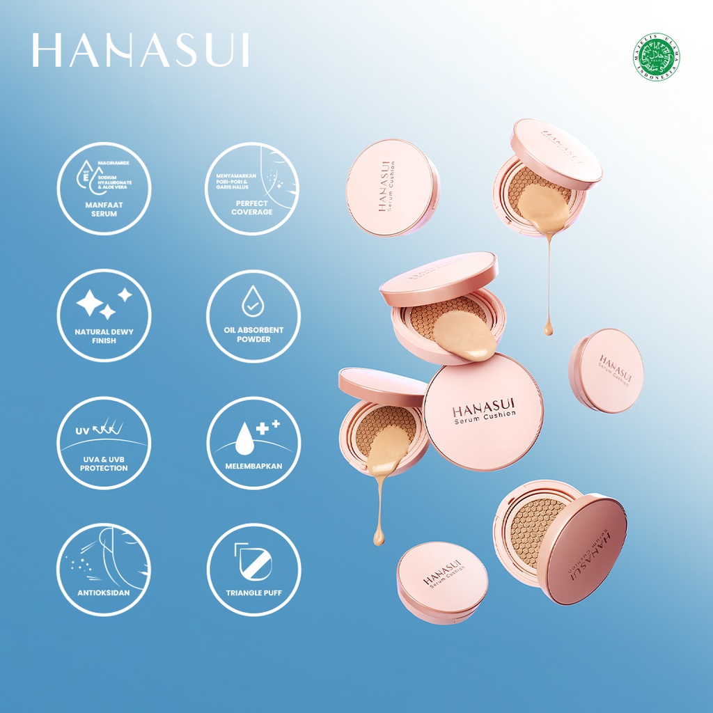Hanasui Serum Cushion 15gr - 06  Porcelain