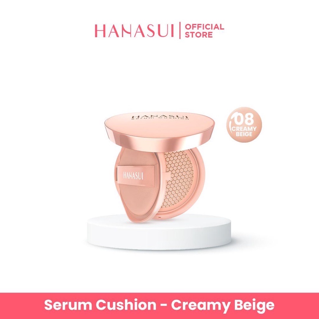 Hanasui Serum Cushion 15gr - 08 Creamy Beige Hanasui Serum Cushion 15gr - 08 Creamy Beige