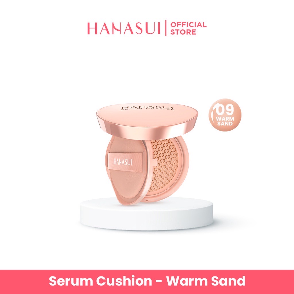 Hanasui Serum Cushion 15gr - 09 Warm Sand Hanasui Serum Cushion 15gr - 09 Warm Sand