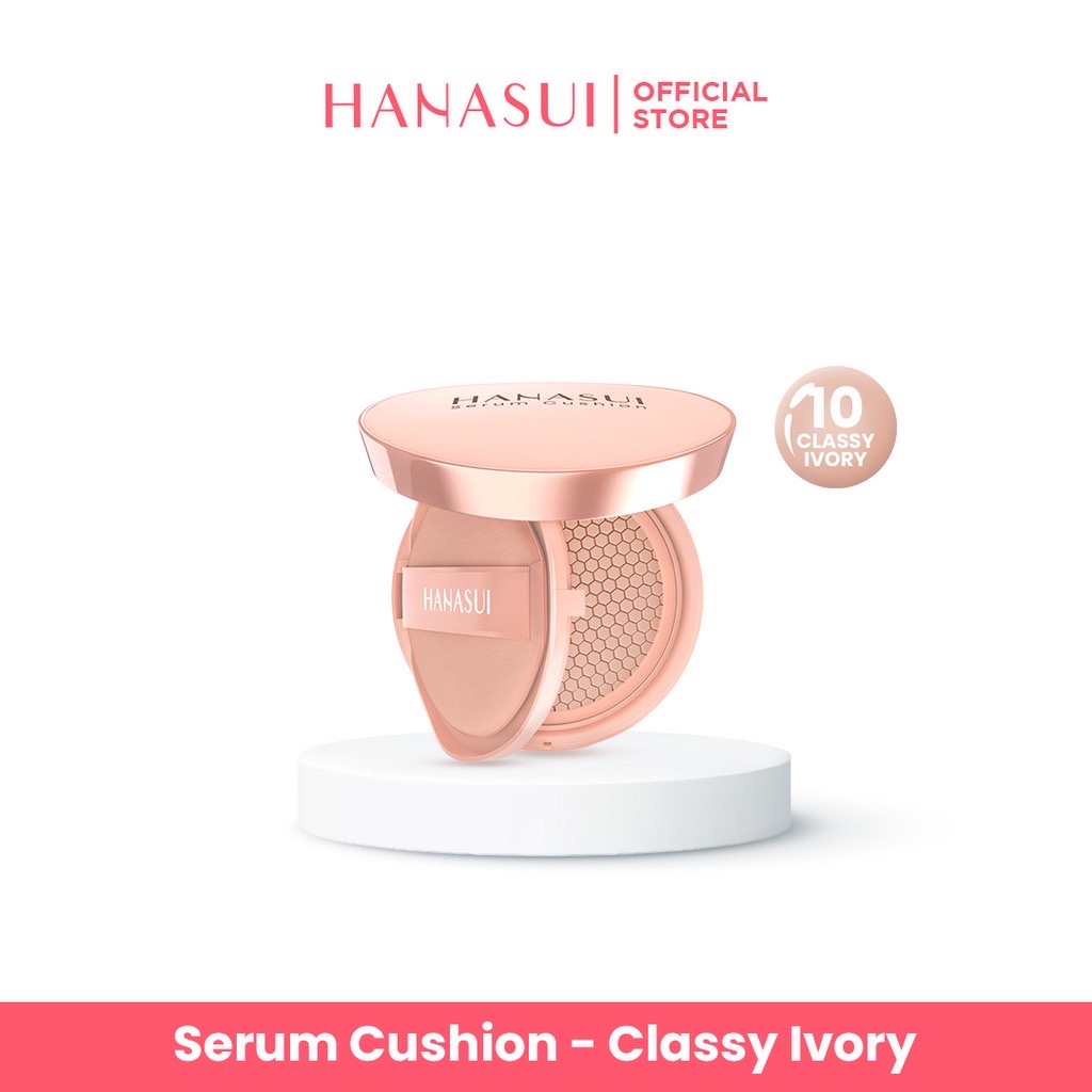 Hanasui Serum Cushion 15gr - 10 Classy Ivory Hanasui Serum Cushion 15gr - 10 Classy Ivory