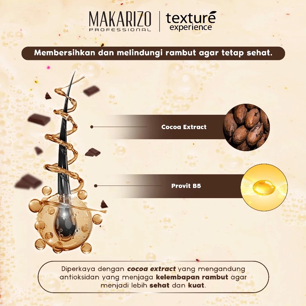 Makarizo Professional Texture Experience Shampoo 250ml - Black Chocolate