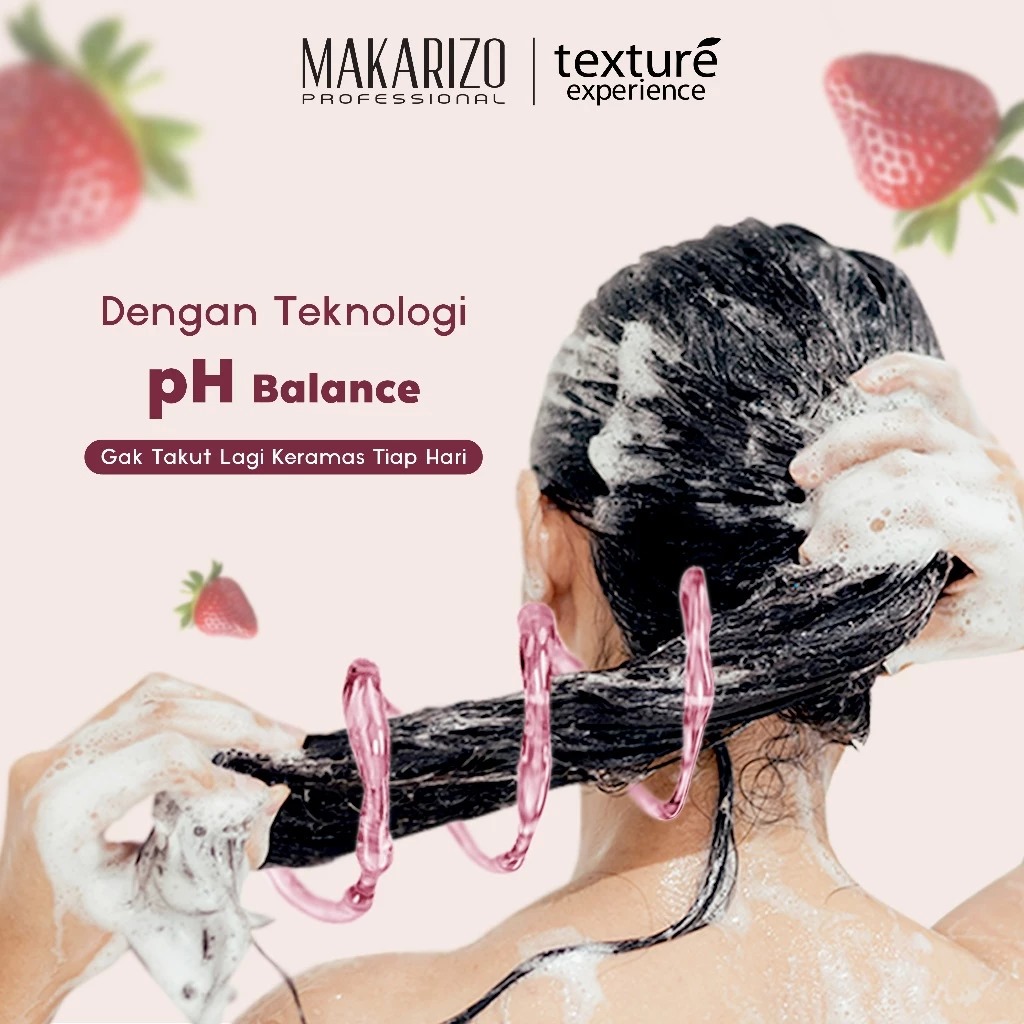 Makarizo Professional Texture Experience Shampoo 250ml - Strawberry Yoghurt