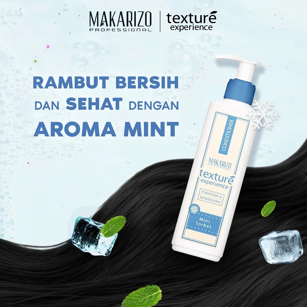 Makarizo Professional Texture Experience Shampoo 250ml - Mint Sorbet