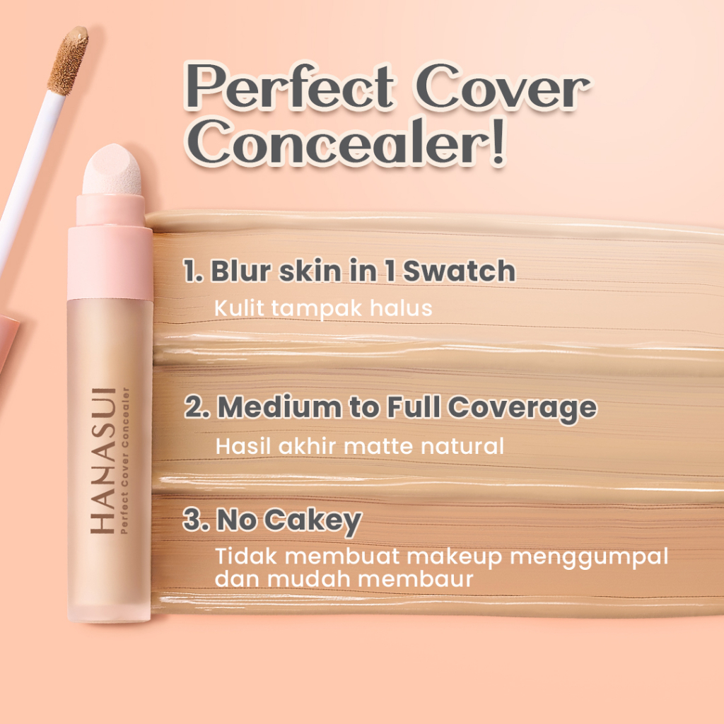 Hanasui Perfect Cover Concealer 4.5gr - 01 Fair