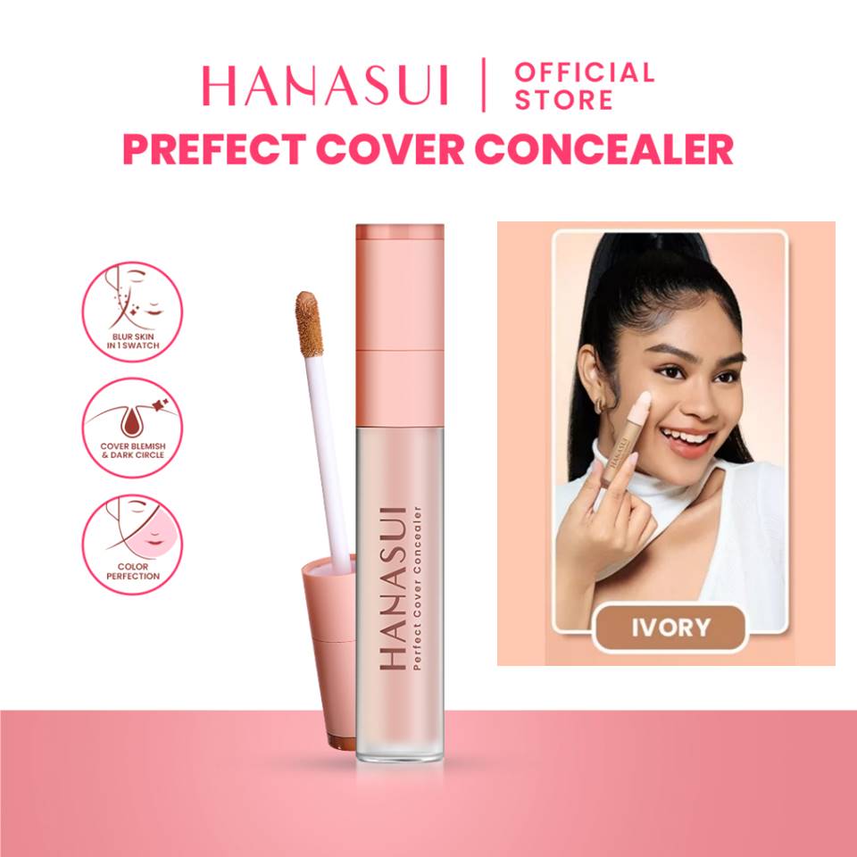 Hanasui Perfect Cover Concealer 4.5gr - 02 Ivory Hanasui Perfect Cover Concealer 4.5gr - 02 Ivory