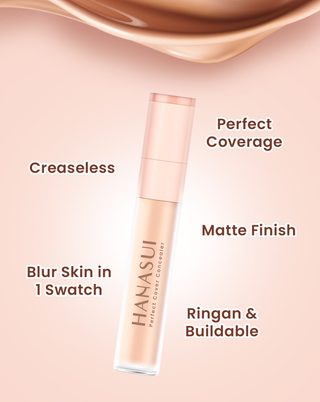 Hanasui Perfect Cover Concealer 4.5gr - 03 Caramel