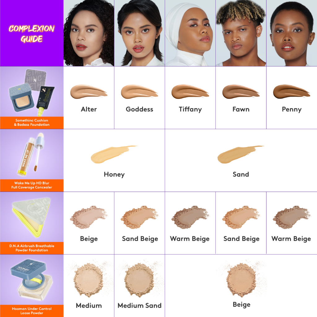 Somethinc Hooman Under Control HD Blur Loose Powder 13gr - Light