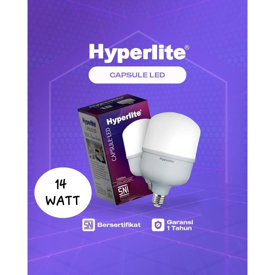 Hyperlite Capsule LED 14W CDL 14 Watt (Lampu Kapsul) Hyperlite Capsule LED 14W CDL 14 Watt (Lampu Kapsul)