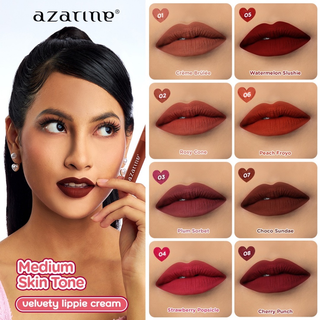Azarine Velvety Lippie Cream - Crème Brulee *
