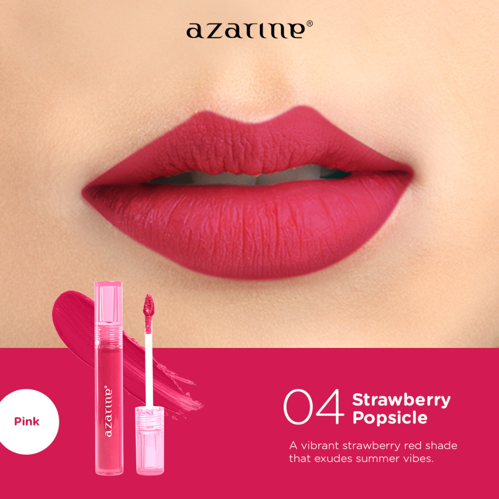 Azarine Velvety Lippie Cream - Strawberry Popsicle *