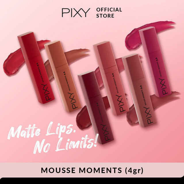 Pixy Mousse Moments Matte Lips - 06 Enjoyable Fuchsia