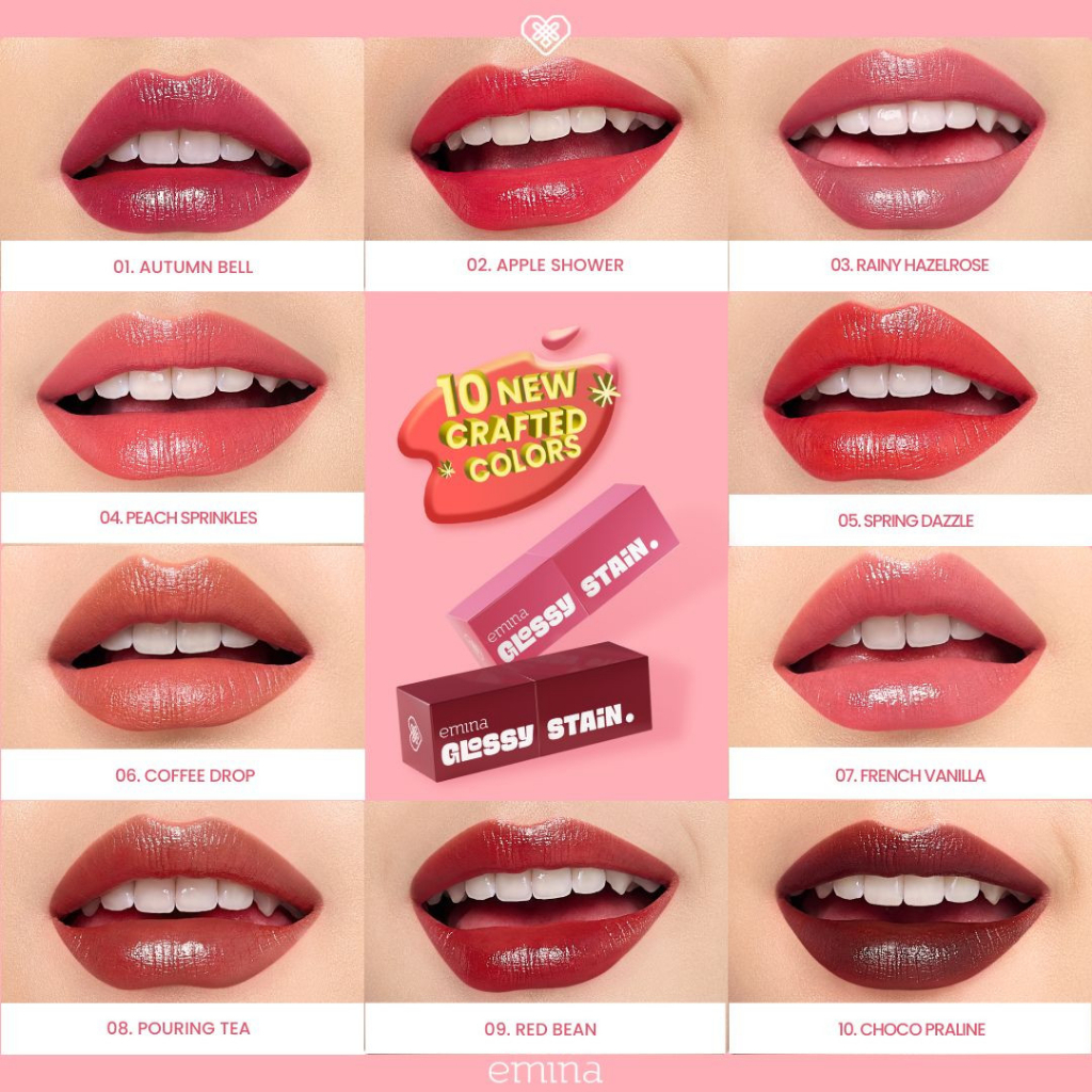 Emina Glossy Stain Liptint 3g - 08 Pouring Tea