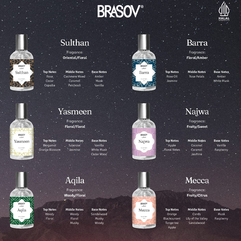 Brasov Hijab Parfum EDP 35ml - Ungu Najwa (Fruity/Sweet) Brasov Hijab Parfum EDP 35ml - Ungu Najwa (Fruity/Sweet)