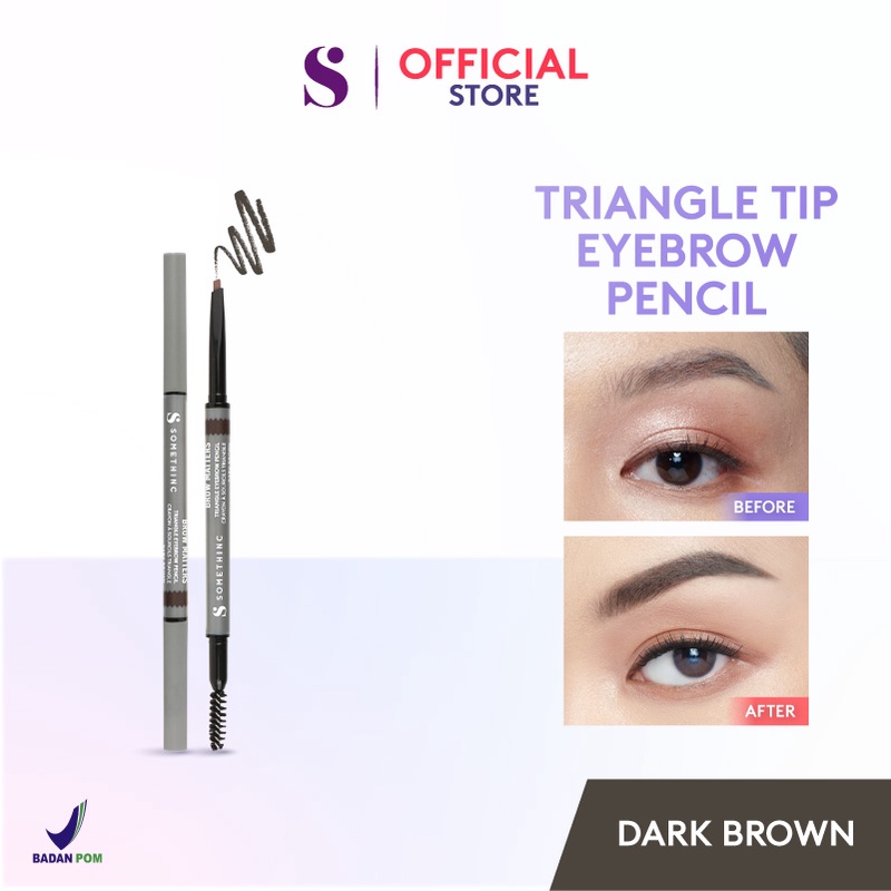 Somethinc Brow Matters Retractable Triangle Eyebrow Pencil - Dark Brown Somethinc Brow Matters Retractable Triangle Eyebrow Pencil - Dark Brown