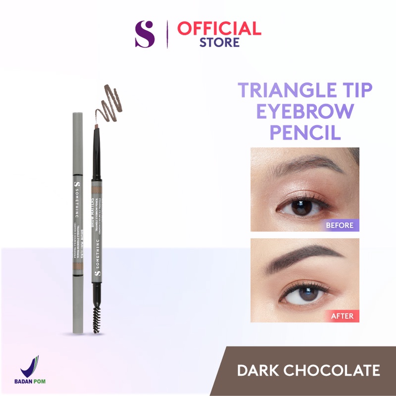 Somethinc Brow Matters Retractable Triangle Eyebrow Pencil - Dark Chocolate Somethinc Brow Matters Retractable Triangle Eyebrow Pencil - Dark Chocolate