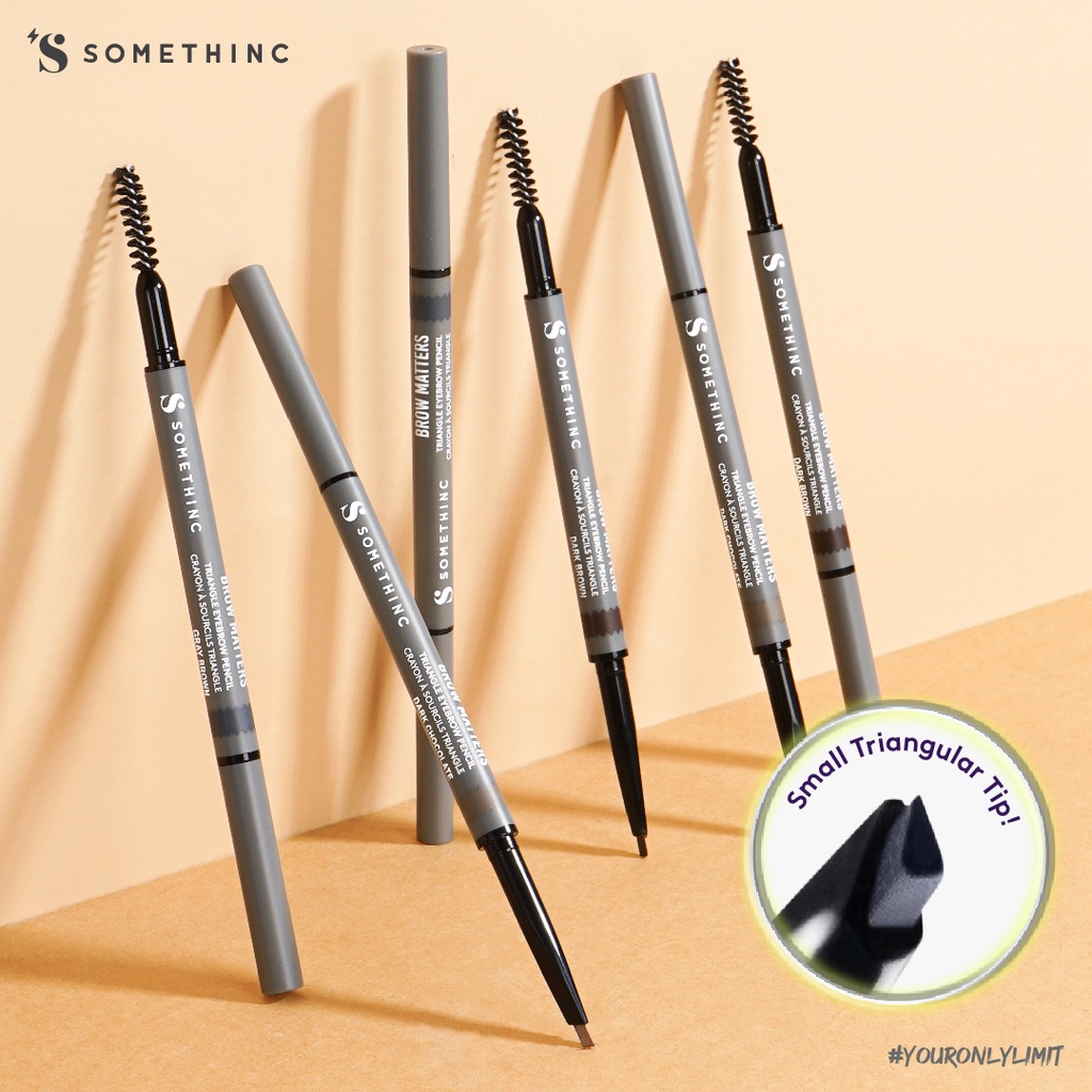 Somethinc Brow Matters Retractable Triangle Eyebrow Pencil - Dark Chocolate