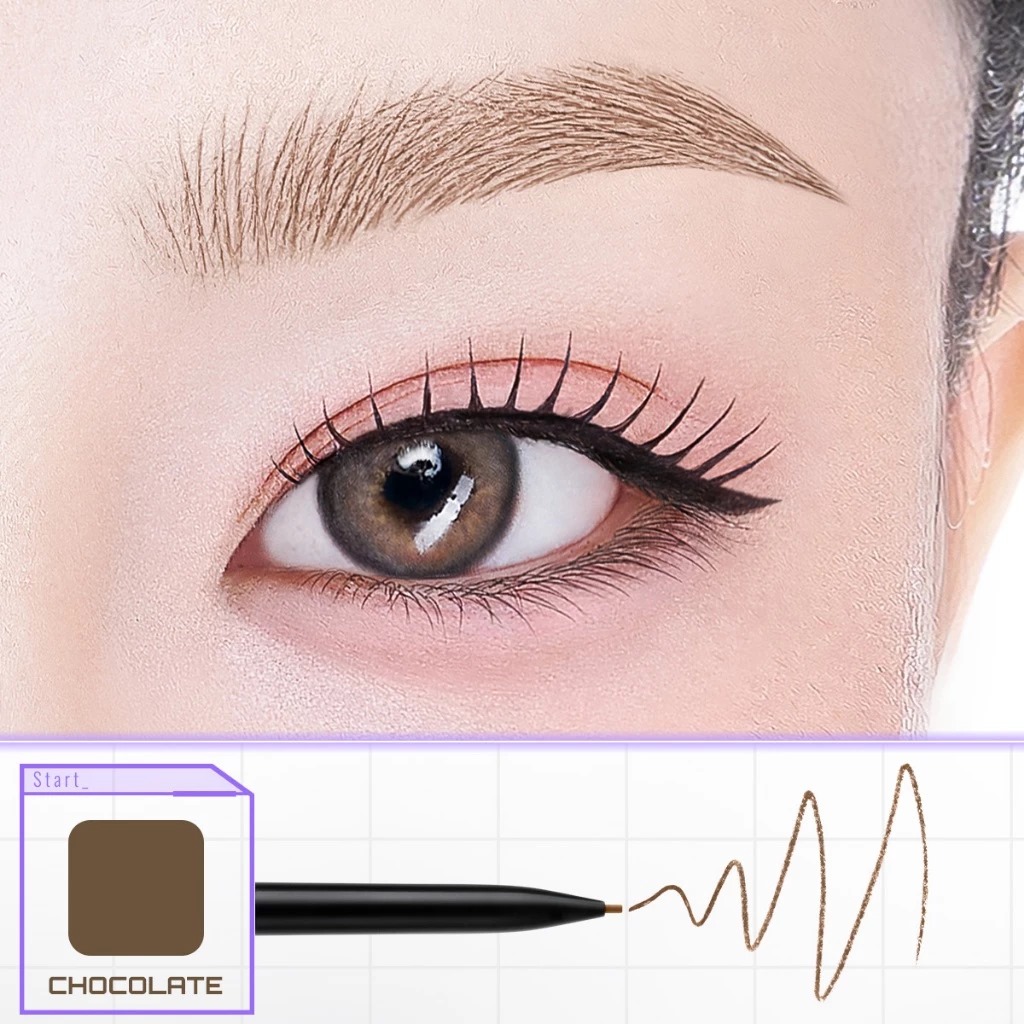Somethinc Microslim 4D Eyebrow Pencil 0.028gr - Chocolate
