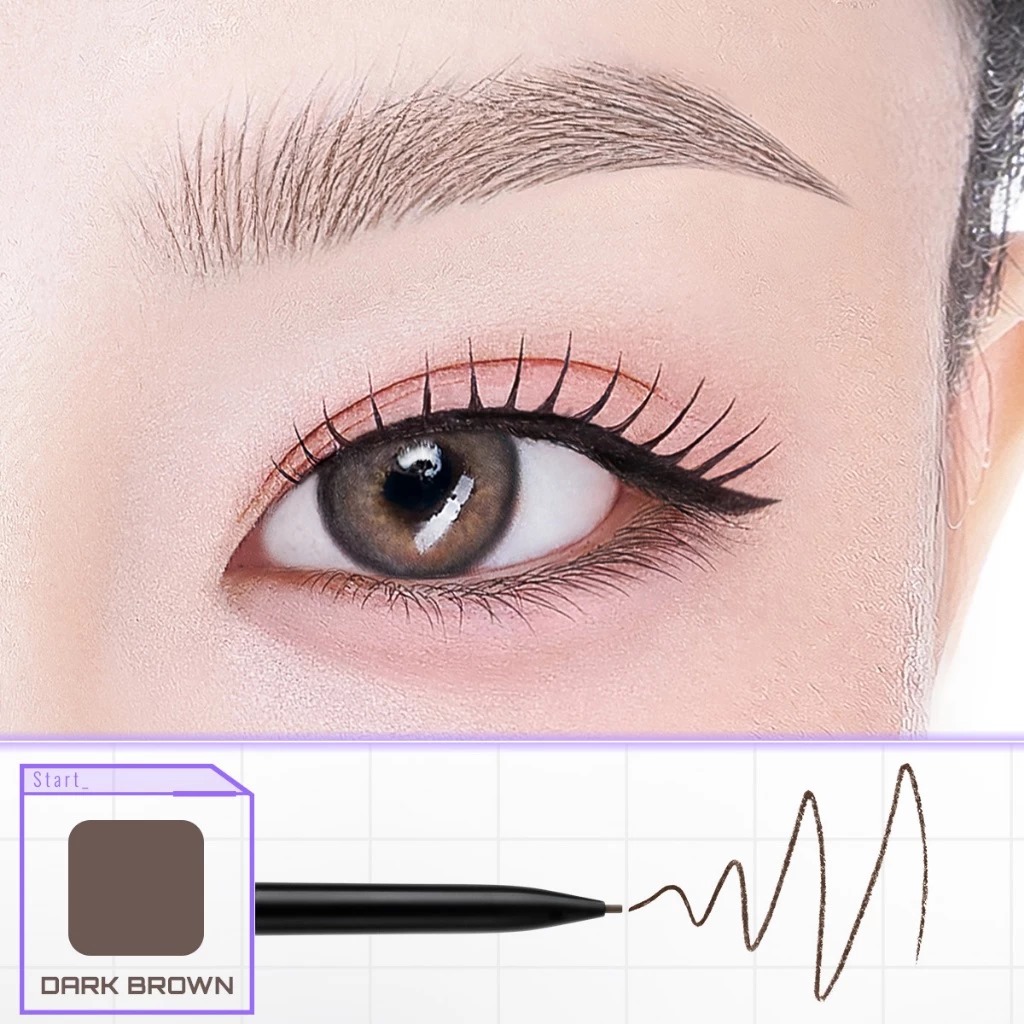 Somethinc Microslim 4D Eyebrow Pencil 0.028gr - Dark Brown