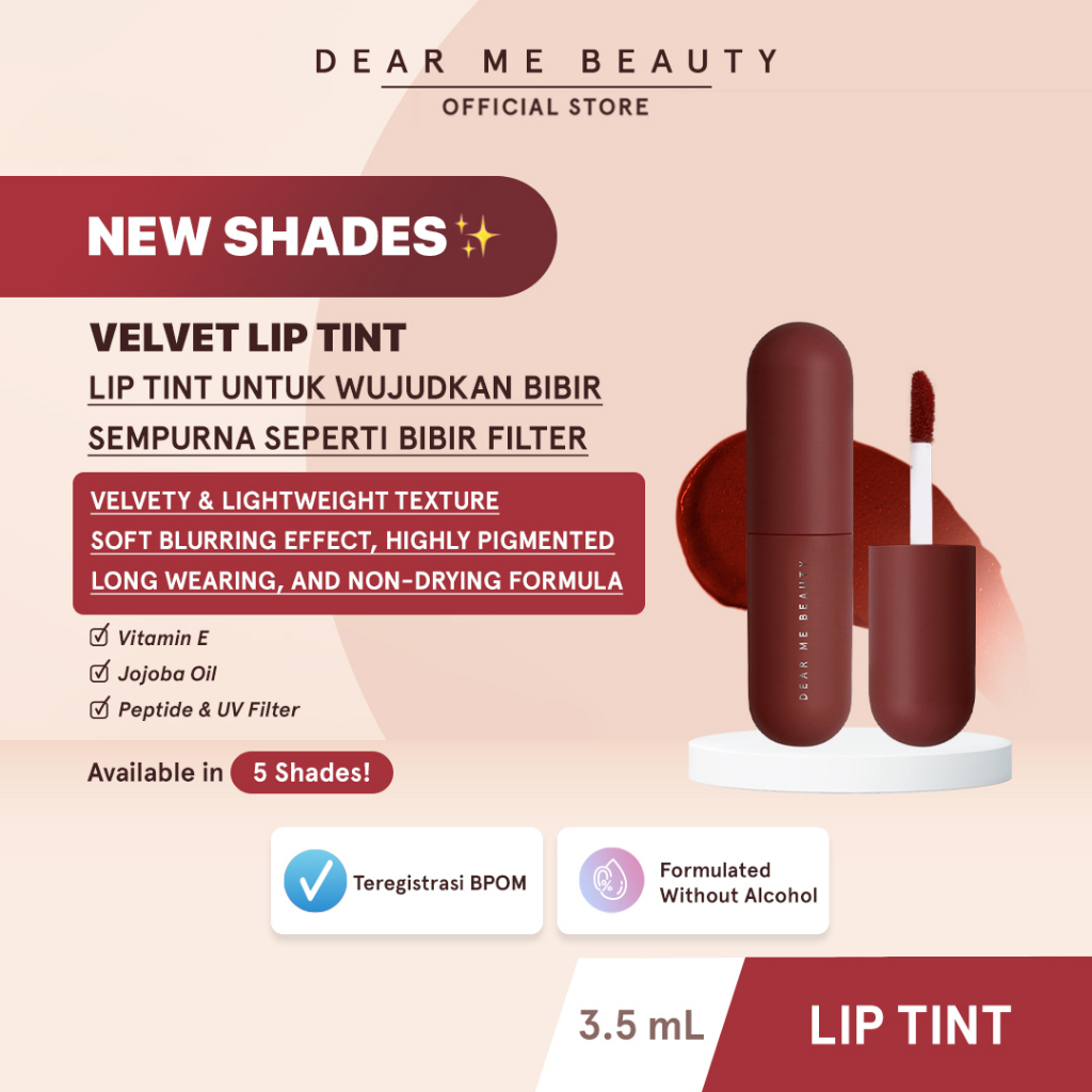Dear Me Beauty Velvet Lip Tint 3,5ml - Dear Debby (Caramel Choco)