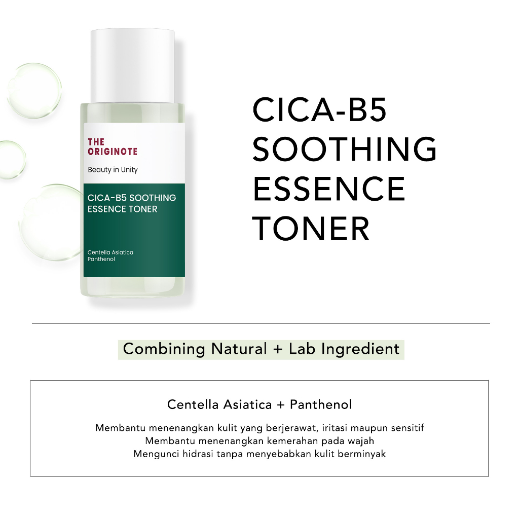 The Originote Toner - Cica B5 Soothing Essence 80ml