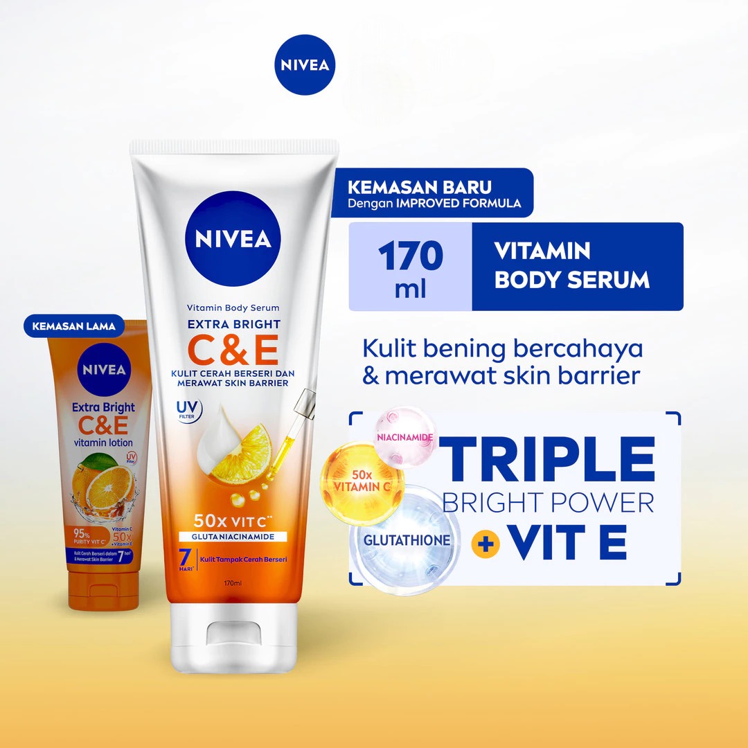 Nivea Vitamin Body Serum Extra Bright C&E UV Filter 170ml