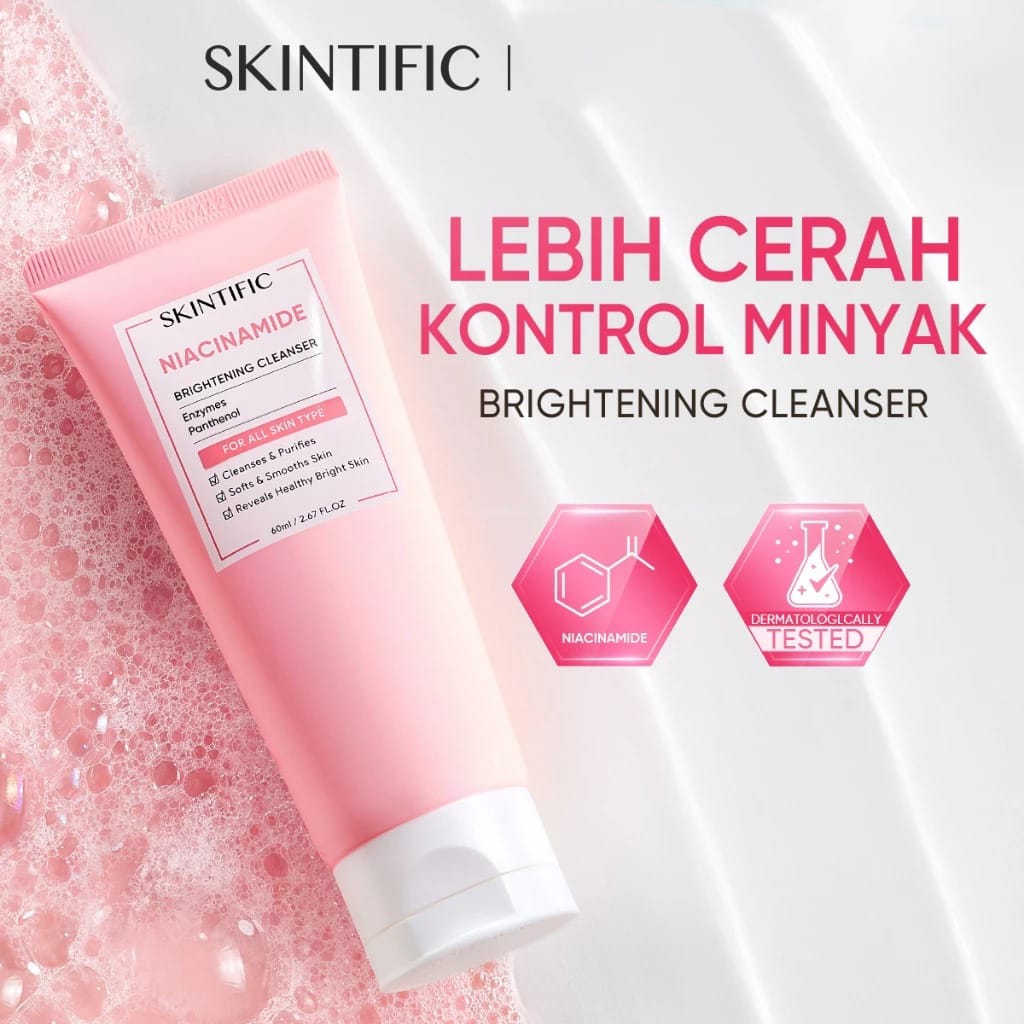 Skintific Niacinamide Brightening Cleanser 60ml Skintific Niacinamide Brightening Cleanser 60ml