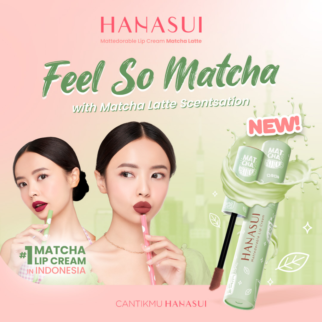 Hanasui Mattedorable Lip Cream MATCHA LATTE Edition - 02 Matchamallow