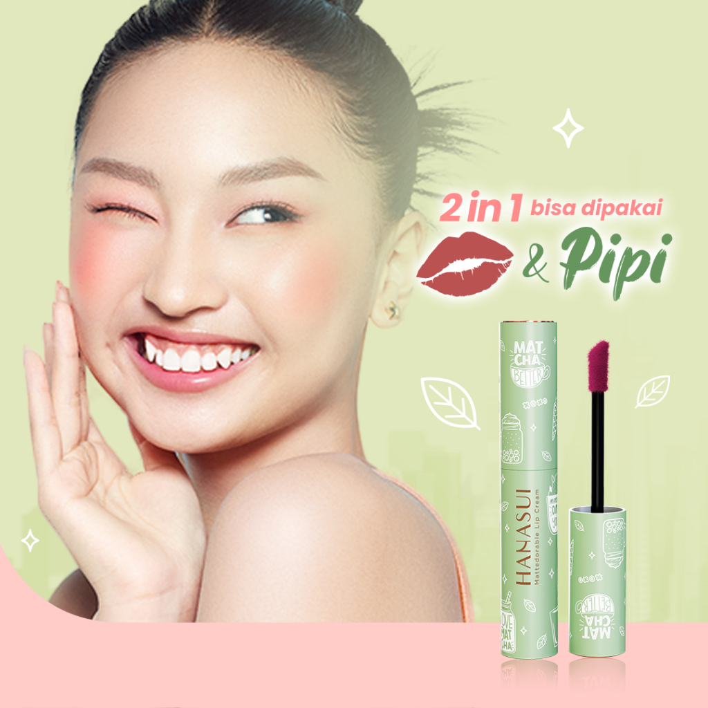 Hanasui Mattedorable Lip Cream MATCHA LATTE Edition - 04 Matchalover