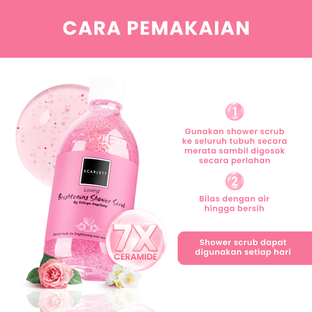 SCARLETT Brightening Shower Scrub Loving 300ml