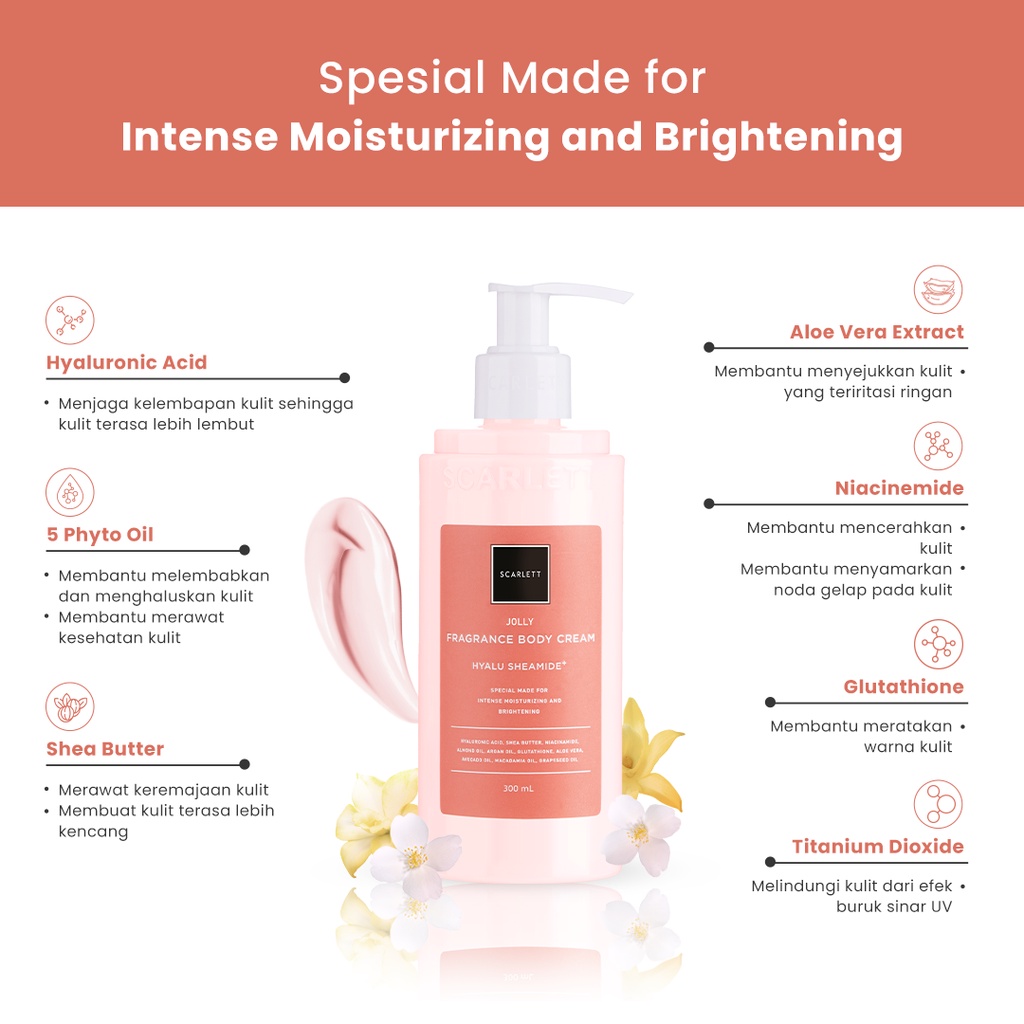SCARLETT Fragrance Body Cream Jolly 300ml