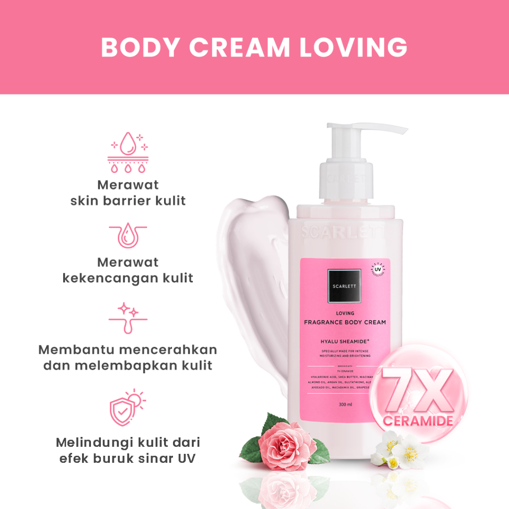 SCARLETT Fragrance Body Cream Loving 300ml