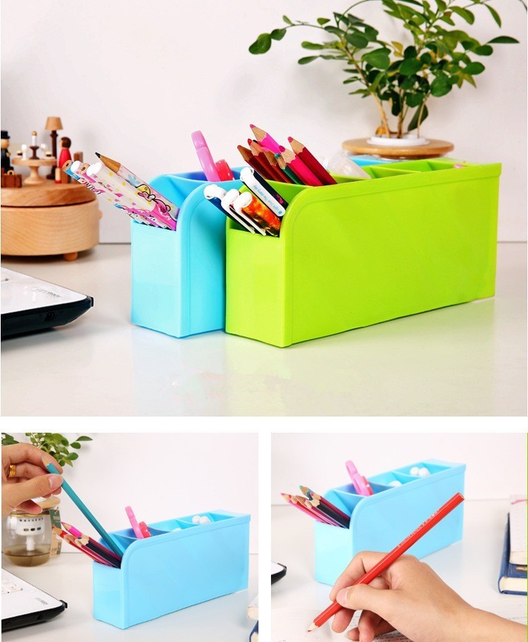 Rak Mini 4 Sekat - Wadah Sendok/Kosmetik/Alat Makan