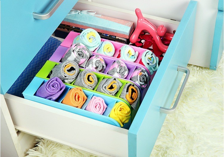 Rak Mini 4 Sekat - Wadah Sendok/Kosmetik/Alat Makan