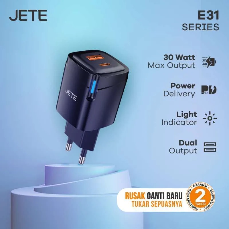 JETE Adaptor E31 30W - USB-C & USB-A Series JETE Adaptor E31 30W - USB-C & USB-A Series