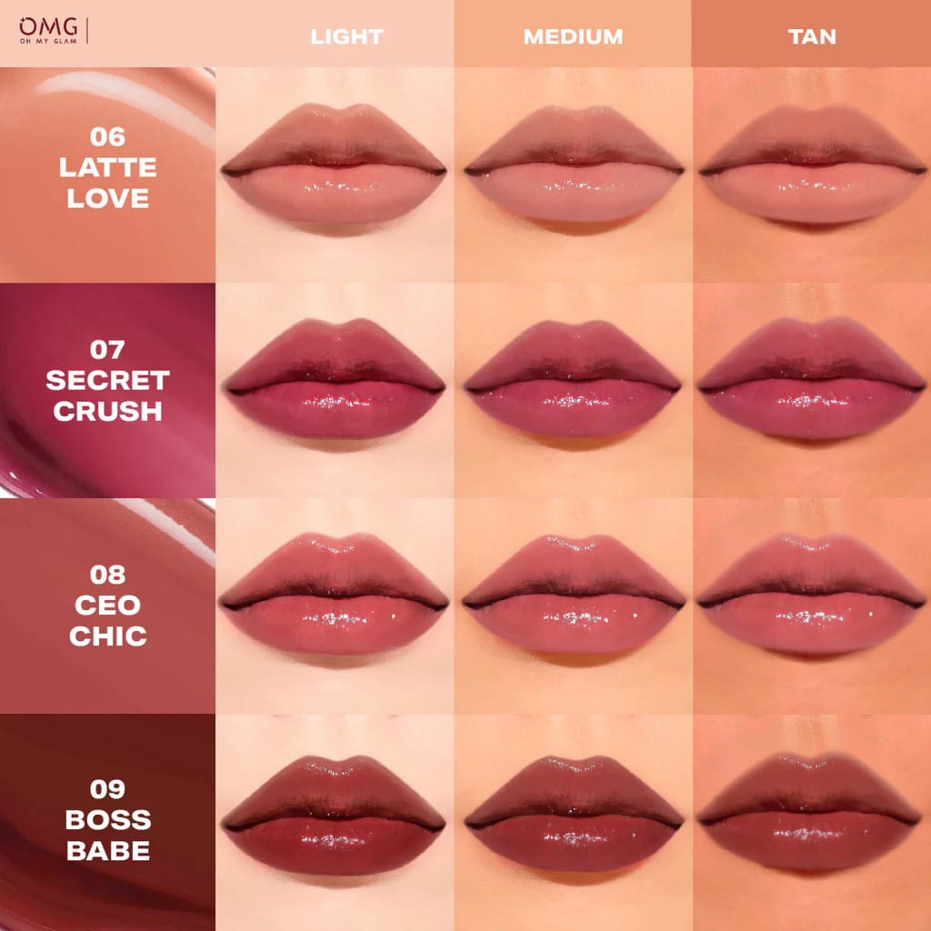 Oh My Glam Glassy Lip Tint - 05 Caramel 2gr (OMG)