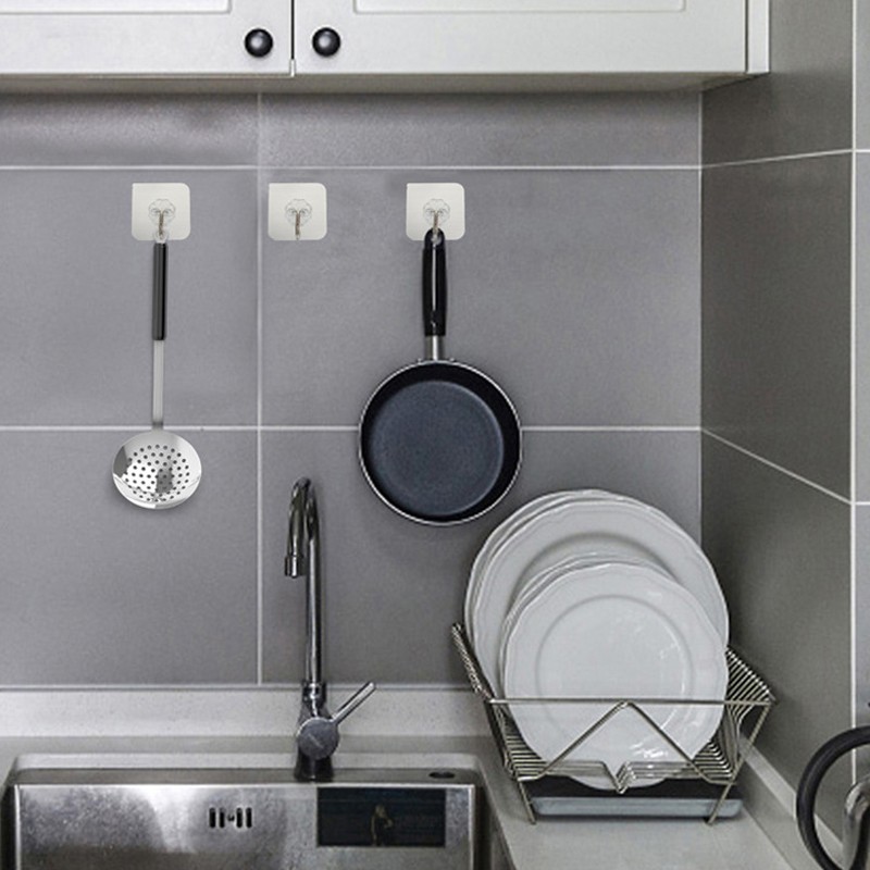 Magic Hook J Transparan (Gantungan Dinding Besi)