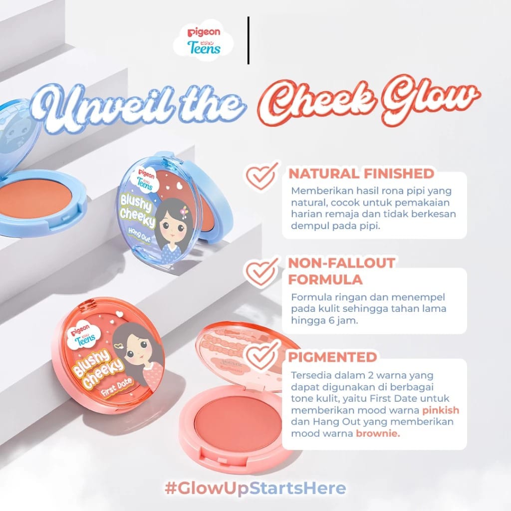 Pigeon Teens Blushy Cheeky 3.4gr - Hang Out