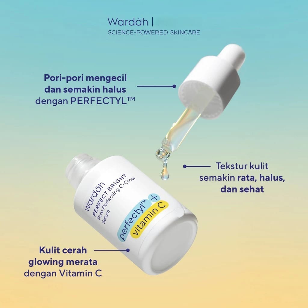Wardah Perfect Bright Perfectyl + Vitamin C Pore Perfecting C-Glow Serum 15ml Wardah Perfect Bright Perfectyl + Vitamin C Pore Perfecting C-Glow Serum 15ml