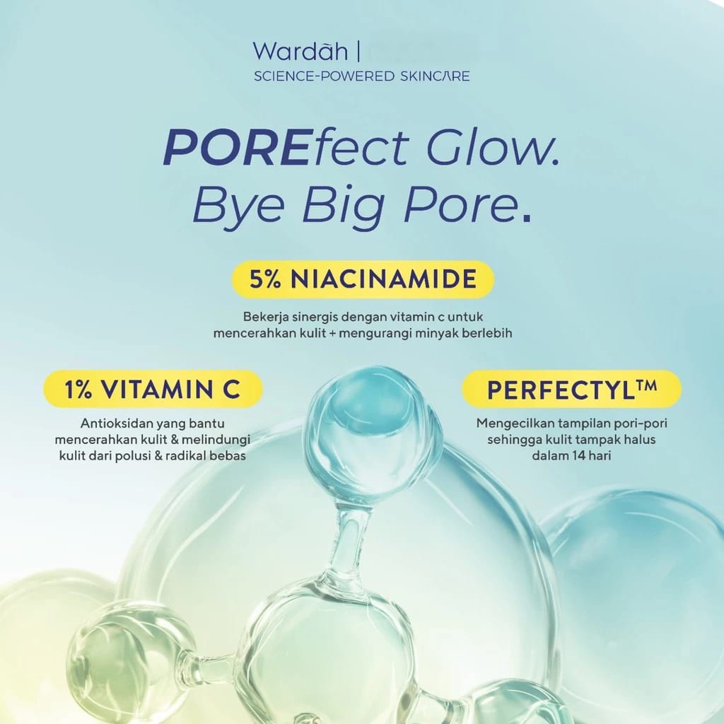 Wardah Perfect Bright Perfectyl + Vitamin C Pore Perfecting C-Glow Serum 15ml Wardah Perfect Bright Perfectyl + Vitamin C Pore Perfecting C-Glow Serum 15ml