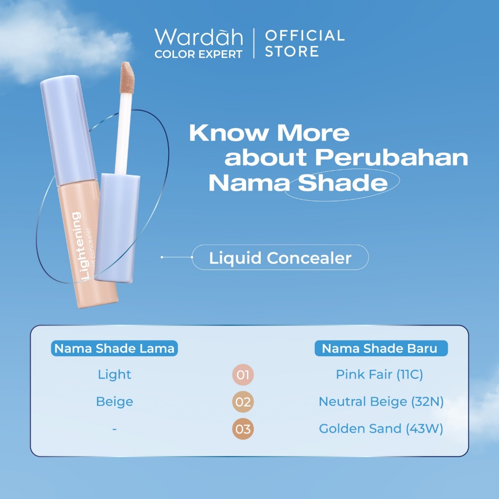 Wardah Lightening Liquid Concealer 6gr - 03 Golden Sand (43W)