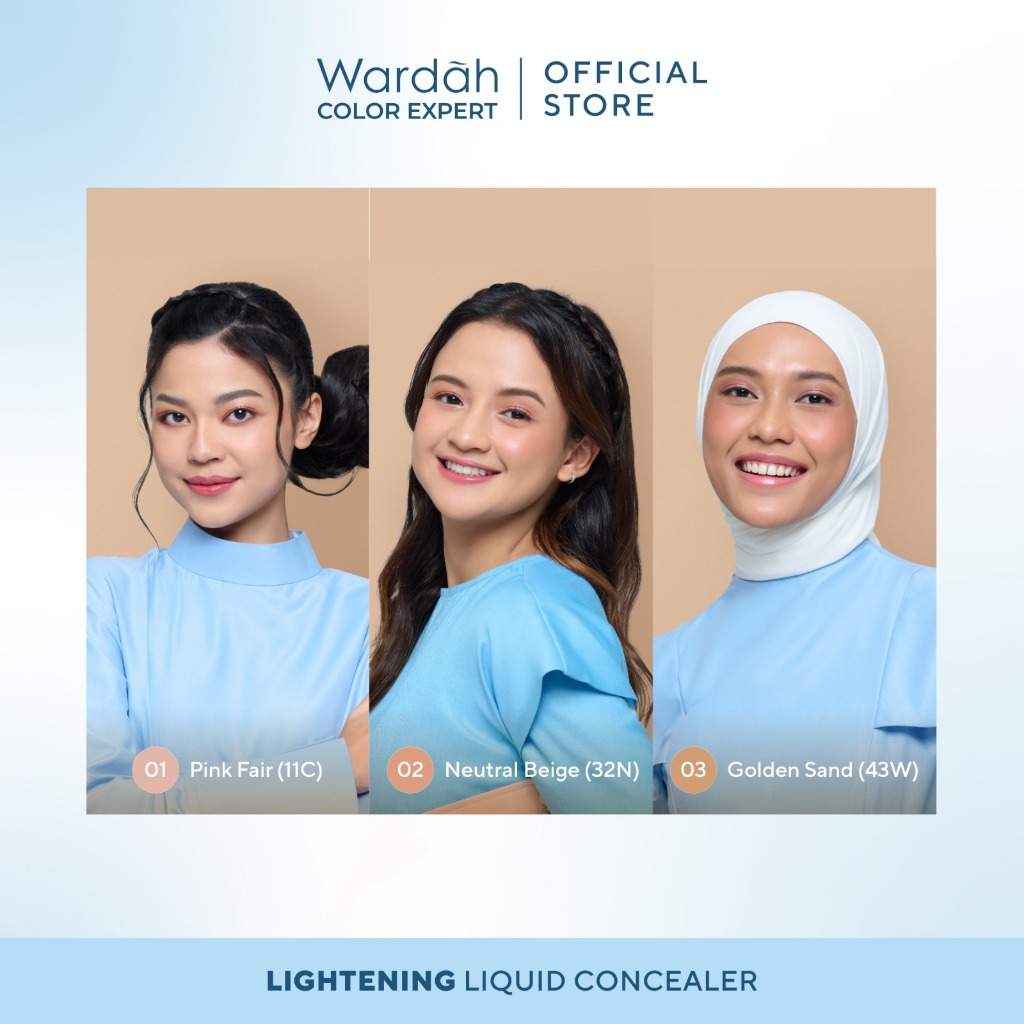 Wardah Lightening Liquid Concealer 6gr - 03 Golden Sand (43W)