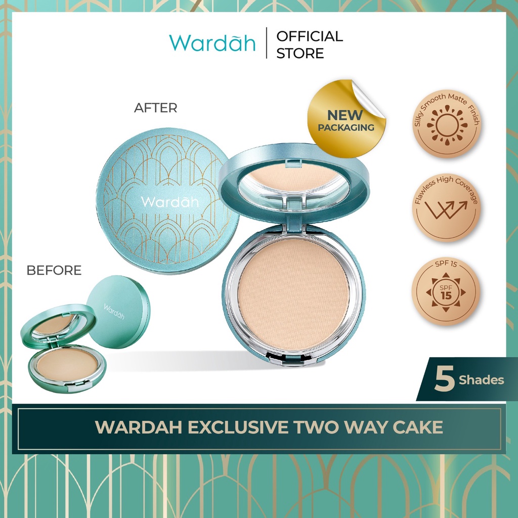 Wardah Exclusive Two Way Cake SPF 15 - 03 Sandy Beige 12g Wardah Exclusive Two Way Cake SPF 15 - 03 Sandy Beige 12g