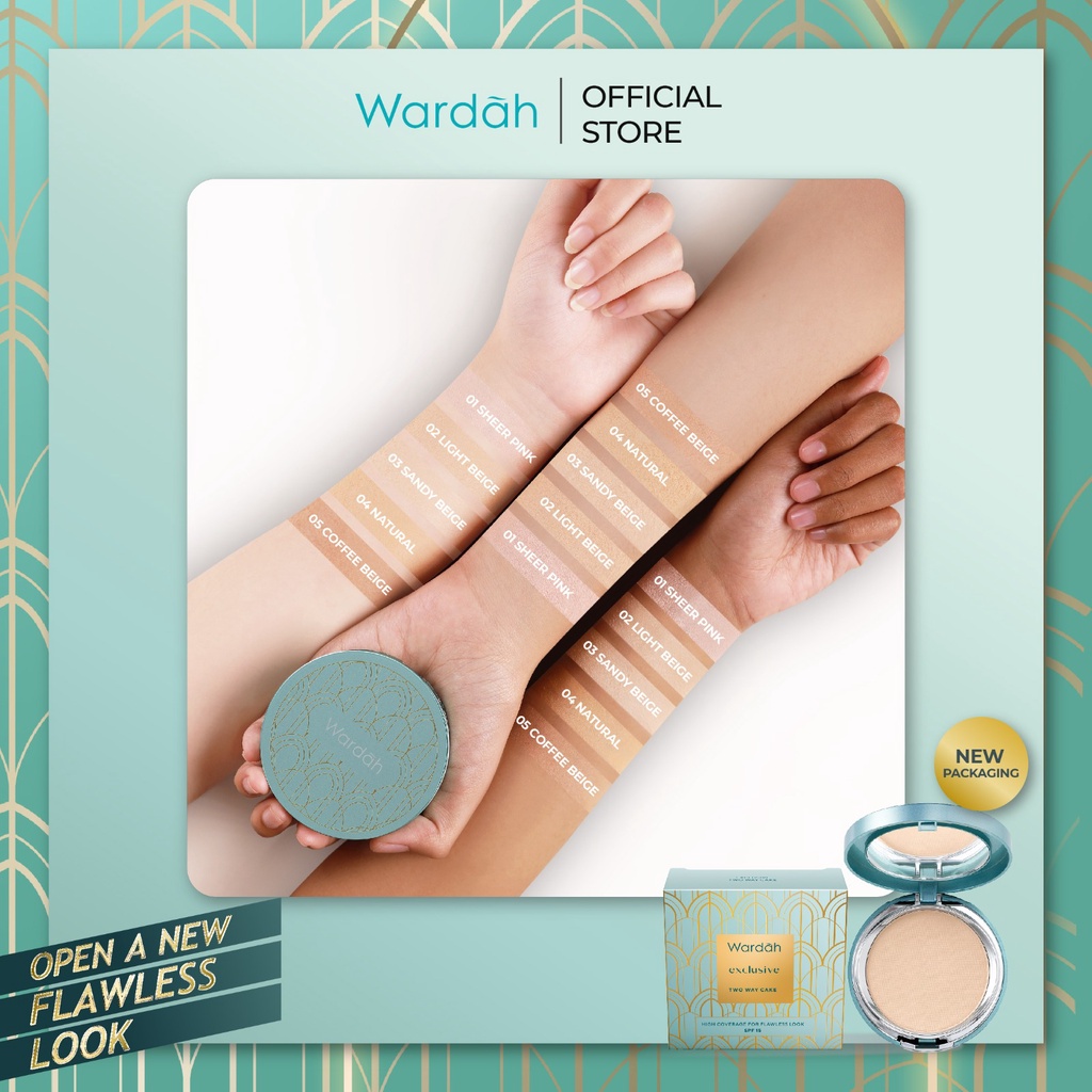 Wardah Exclusive Two Way Cake SPF 15 - 03 Sandy Beige 12g Wardah Exclusive Two Way Cake SPF 15 - 03 Sandy Beige 12g