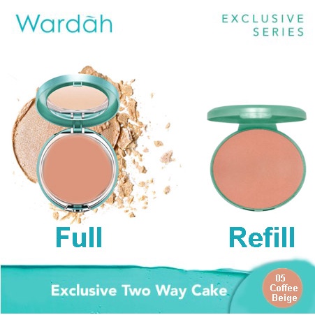 Wardah Exclusive Two Way Cake SPF 15 (REFILL) - 05 Coffee Beige 12g
