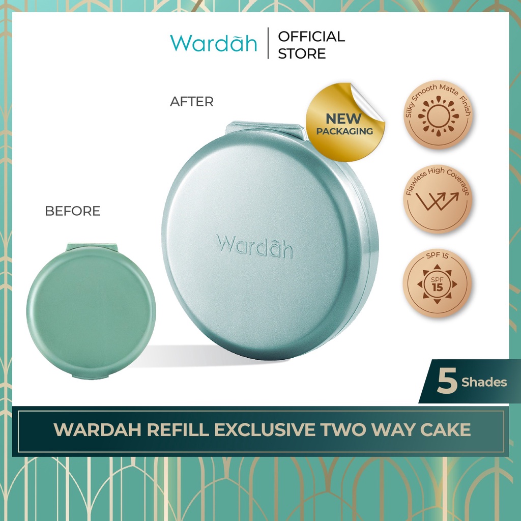 Wardah Exclusive Two Way Cake SPF 15 (REFILL) - 05 Coffee Beige 12g