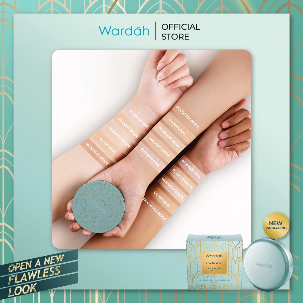 Wardah Exclusive Two Way Cake SPF 15 (REFILL) - 05 Coffee Beige 12g