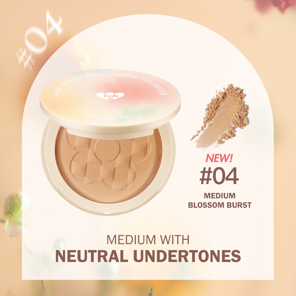 BNB Barenbliss Fine To Refine Compact Powder 04 Medium Blossom Burst