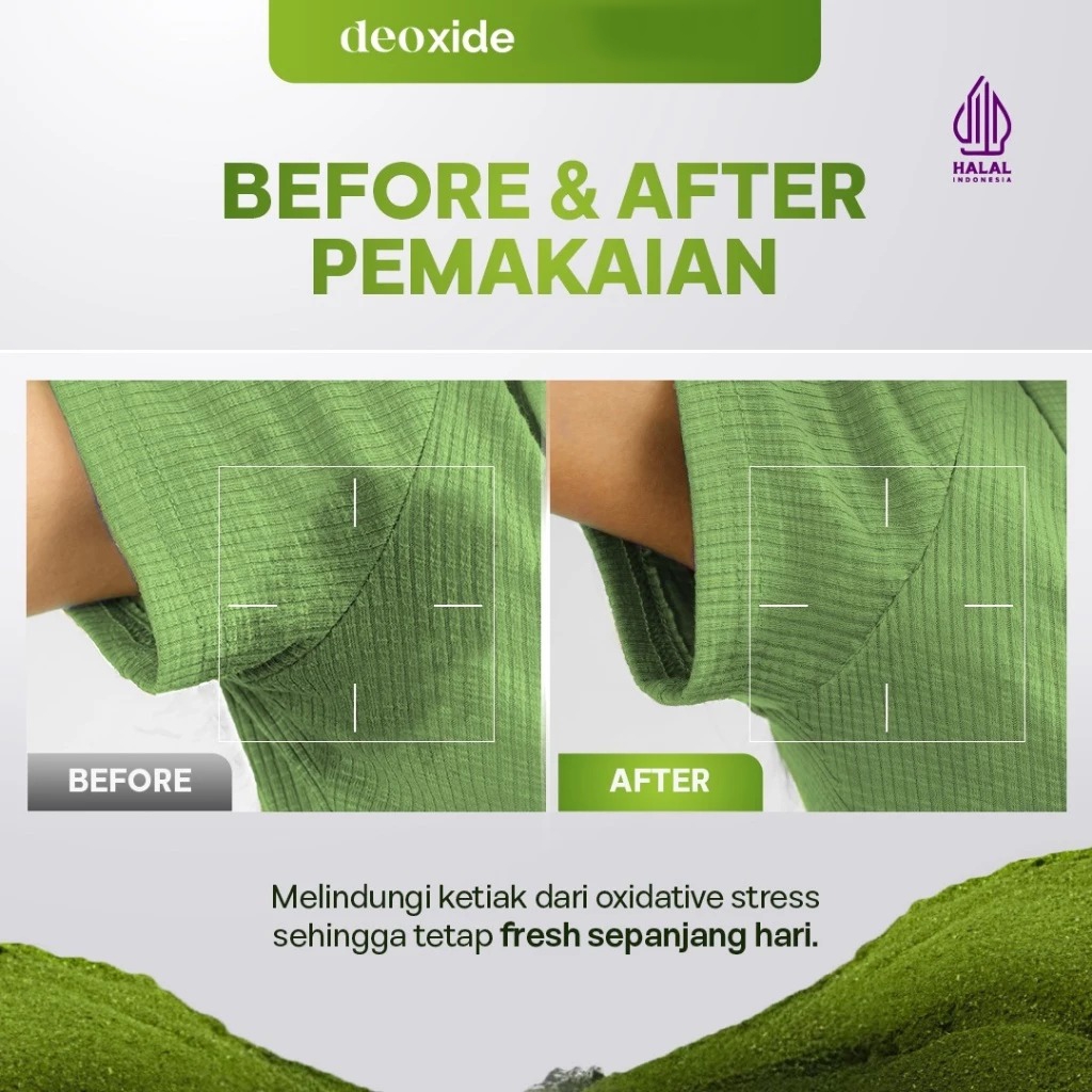 Deoxide Antiperspirant Deodorant 60gr - Pure+ (With Matcha)
