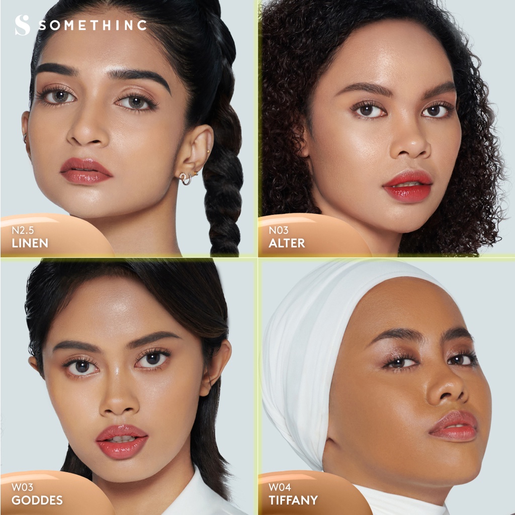 Somethinc Hooman Breathable UV Cushion SPF35 PA++++ REFILL - Charlotte (Cushion Matte)