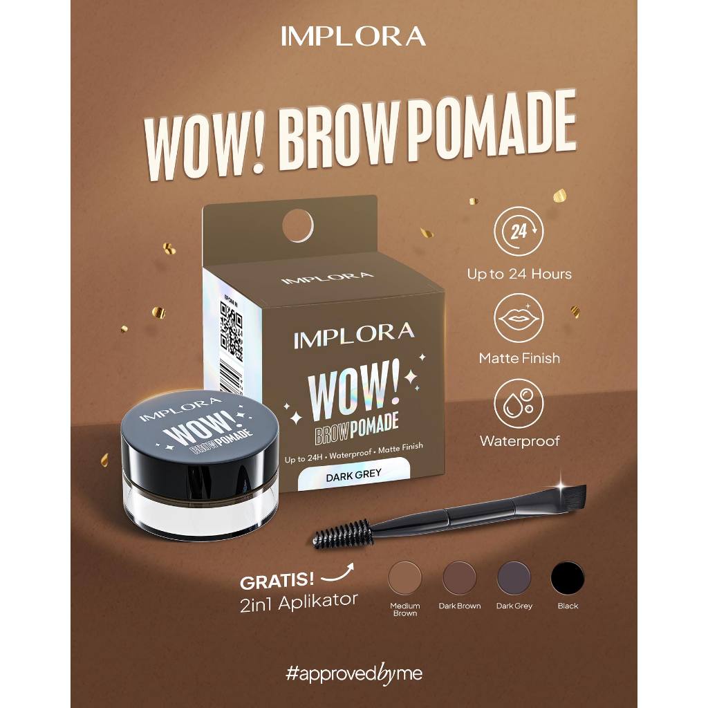 Implora WOW! Brow Pomade 2,5gr - Black